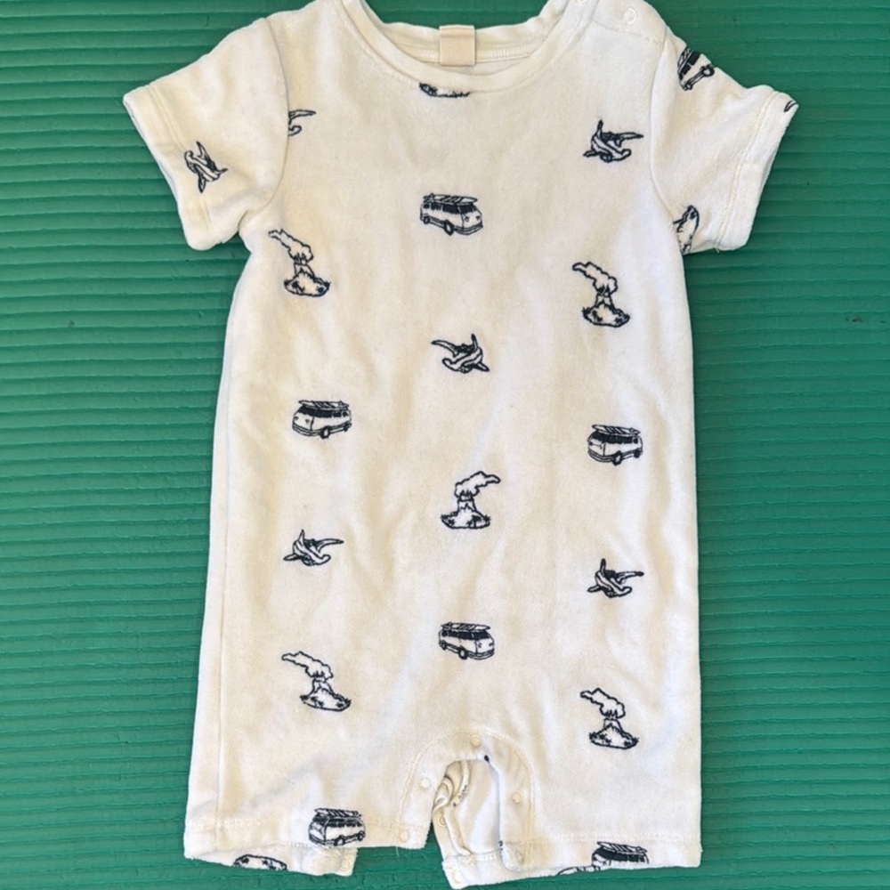Tucker & Tate Terrycloth Baby Romper with Fun Prints